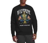 Marvel Wolverine Merry Xmas Bub! Unisex Sweatshirt, Black, XX-Large
