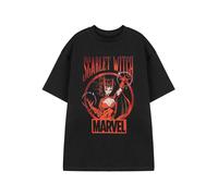 Marvel Women's Adult Short Sleeved T-Shirt (Black) in Black | Size: Medium Marvel Black M