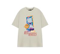 Marvel Women's Adult Short Sleeved T-Shirt (Oatmeal) in Beige | Size: 2XL Marvel Beige 2XL