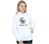 Marvel Women's Agents Of SHIELD Circuits Hoodie in White | Size: XL Marvel White XL