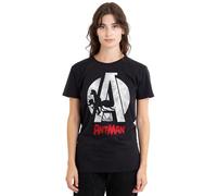 Marvel Women's Antman Spotlight Ant Ladies T Shirt, Black T-Shirt