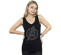Marvel Women's Avengers Endgame Iconic Logo Vest Black X-Large