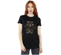 Marvel Women's Avengers Infinity War Icons Cotton Boyfriend T-Shirt in Black | Size: Large Marvel Black L