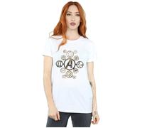 Marvel Women's Avengers Infinity War Icons Cotton Boyfriend T-Shirt in White | Size: 2XL Marvel White 2XL