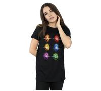 Marvel Women's Avengers Infinity War Infinity Stones Cotton Boyfriend T-Shirt in Black | Size: Medium Marvel Black M