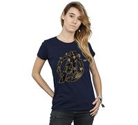 Marvel Women's Avengers Infinity War Marvel Logo T-Shirt Navy Blue Small