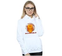 Marvel Women's Avengers Iron Man Invincible Hoodie in White | Size: Large Marvel White L