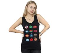 Marvel Women's Avengers Pumpkin Icons Vest Black XX-Large