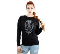 Marvel Women's Black Panther Head Sweatshirt | Size: Small Marvel Black S