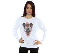 Marvel Women's Black Panther Tribal Heads Sweatshirt in White | Size: Medium Marvel White M