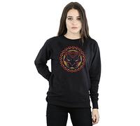 Marvel Women's Black Panther Tribal Panther Icon Sweatshirt Black X-Large