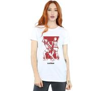Marvel Women's Black Widow Movie Sisters Silhouette Cotton Boyfriend T-Shirt in White | Size: XL Marvel White XL