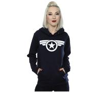 Marvel Women's Captain America Super Soldier Hoodie in Navy | Size: 2XL Marvel Navy 2XL