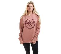 Marvel Women's Captain Crew Sweat Pullover Sweater, Dusty Pink, X-Large
