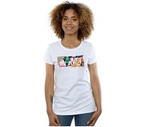 Marvel Women's Collage Logo Cotton T-Shirt in White | Size: Small Marvel White S