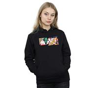 Marvel Women's Collage Logo Hoodie Black Small