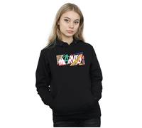 Marvel Women's Collage Logo Hoodie in Black | Size: 2XL Marvel Black 2XL