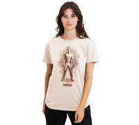 Marvel Women's Daredevil Born Again Hell’S Kitchen Graffiti Ladies T Shirt, Natural, XL