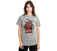 Marvel Women's Daredevil Born Again Matt Murdock Graffiti Ladies T Shirt, Heather Grey, XXL