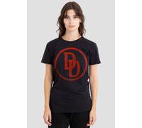 Marvel Women's Daredevil Born Again Symbol T-Shirt, Black | Size: Small Marvel Black S