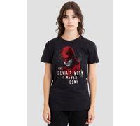 Marvel Women's Daredevil Born Again The Devil'S Work Is Never Done T-Shirt, Black | Size: Large Marvel Black L