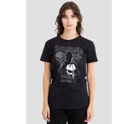 Marvel Women's Daredevil Born Again The Punisher Graffiti T-Shirt, Black | Size: Small Marvel Black S