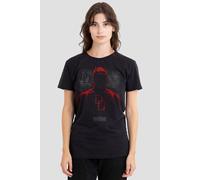 Marvel Women's Daredevil Man Without Fear Paint T-Shirt, Black | Size: Medium Marvel Black M