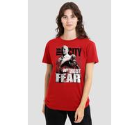 Marvel Women's Daredevil Murdock Kingpin City Without Fear T-Shirt, Red | Size: 2XL Marvel Red 2XL