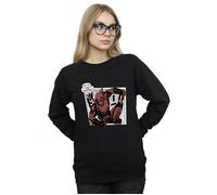 Marvel Women's Deadpool Breaktime Tacos Sweatshirt in Black | Size: Small Marvel Black S