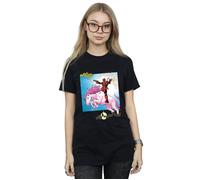 Marvel Deadpool Hey You Cotton Boyfriend T-Shirt In Black Black XXXL