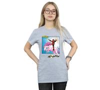 Marvel Women's Deadpool Hey You Cotton Boyfriend T-Shirt in Grey | Size: XL Marvel Grey XL