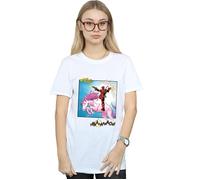 Marvel Women's Deadpool Hey You Cotton Boyfriend T-Shirt in White | Size: 3XL Marvel White 3XL