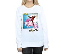 Marvel Women's Deadpool Hey You Sweatshirt in White | Size: Medium Marvel White M