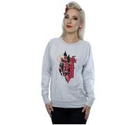 Marvel Women's Deadpool Lady Deadpool Sweatshirt in Grey | Size: Large Marvel Grey L