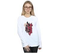Marvel Women's Deadpool Lady Deadpool Sweatshirt in White | Size: Medium Marvel White M