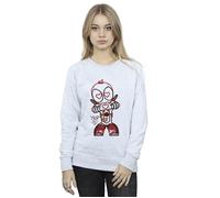 Marvel Women's Deadpool Love Beam Line Sweatshirt in Grey | Size: Medium Marvel Grey M