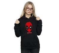 Marvel Women's Deadpool Mask Hoodie Black Small