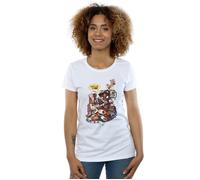 Marvel Women's Deadpool Merchandise Royalties Cotton T-Shirt in White | Size: 2XL Marvel White 2XL