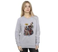 Marvel Women's Deadpool Merchandise Royalties Sweatshirt in Grey | Size: Small Marvel Grey S