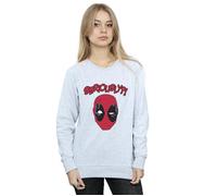 Marvel Women's Deadpool Seriously Sweatshirt in Grey | Size: Small Marvel Grey S