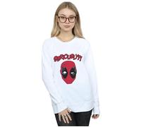 Marvel Women's Deadpool Seriously Sweatshirt in White | Size: 2XL Marvel White 2XL
