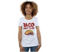 Marvel Women's Deadpool Taco Dirty To Me Cotton T-Shirt in White | Size: 2XL Marvel White 2XL