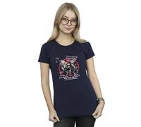 Marvel Women's Deadpool & Wolverine Dogpool T-Shirt Navy Blue Large