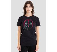 Marvel Women's Deadpool Wolverine Wolverine Claws Deadpool T-Shirt, Black | Size: XL Marvel Black XL