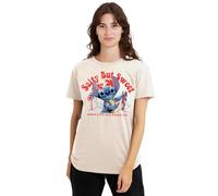 Marvel Women's Disney Lilo and Stitch Movie Salty But Sweet Ladies T Shirt, Natural, L