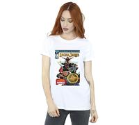 Marvel Women's Doctor Strange Comic Cover Cotton Boyfriend T-Shirt in White | Size: Small Marvel White S