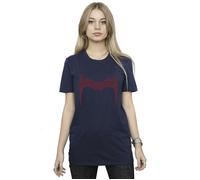 Marvel Women's Doctor Strange Wanda Crown Cotton Boyfriend T-Shirt in Navy | Size: Medium Marvel Navy M