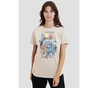 Marvel Women's Fantastic Four Cosmic First Family T-Shirt, Natural in Beige | Size: Large Marvel Beige L