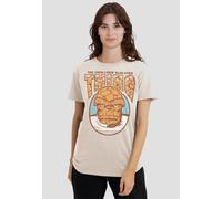Marvel Women's Fantastic Four Ever-Lovin' Blue-Eyed Thing T-Shirt, Natural in Beige | Size: 2XL Marvel Beige 2XL