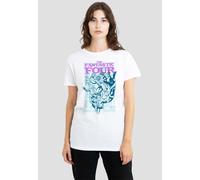 Marvel Women's Fantastic Four Lineart Heroic First Family T-Shirt, White | Size: 2XL Marvel White 2XL